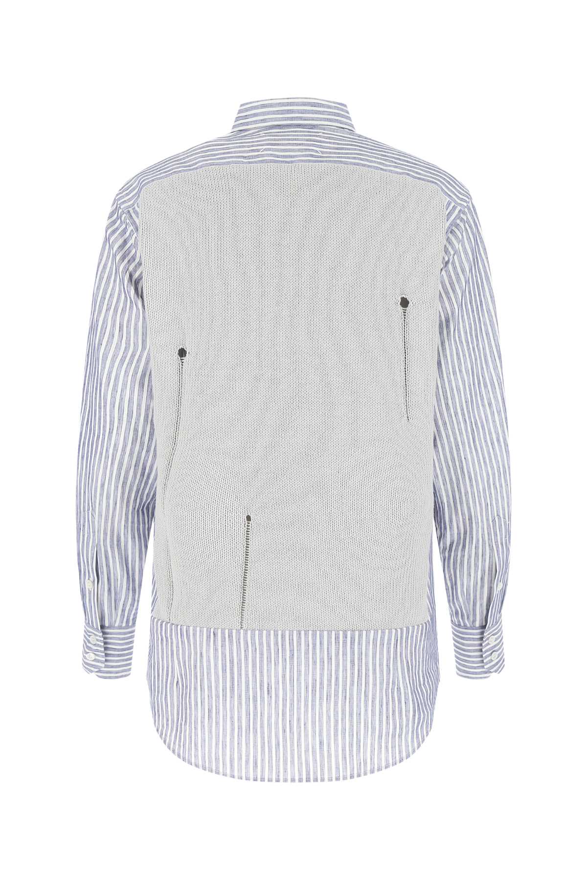 Maison Margiela Women Embroidered Cotton Bend Shirt MAISON MARGIELA