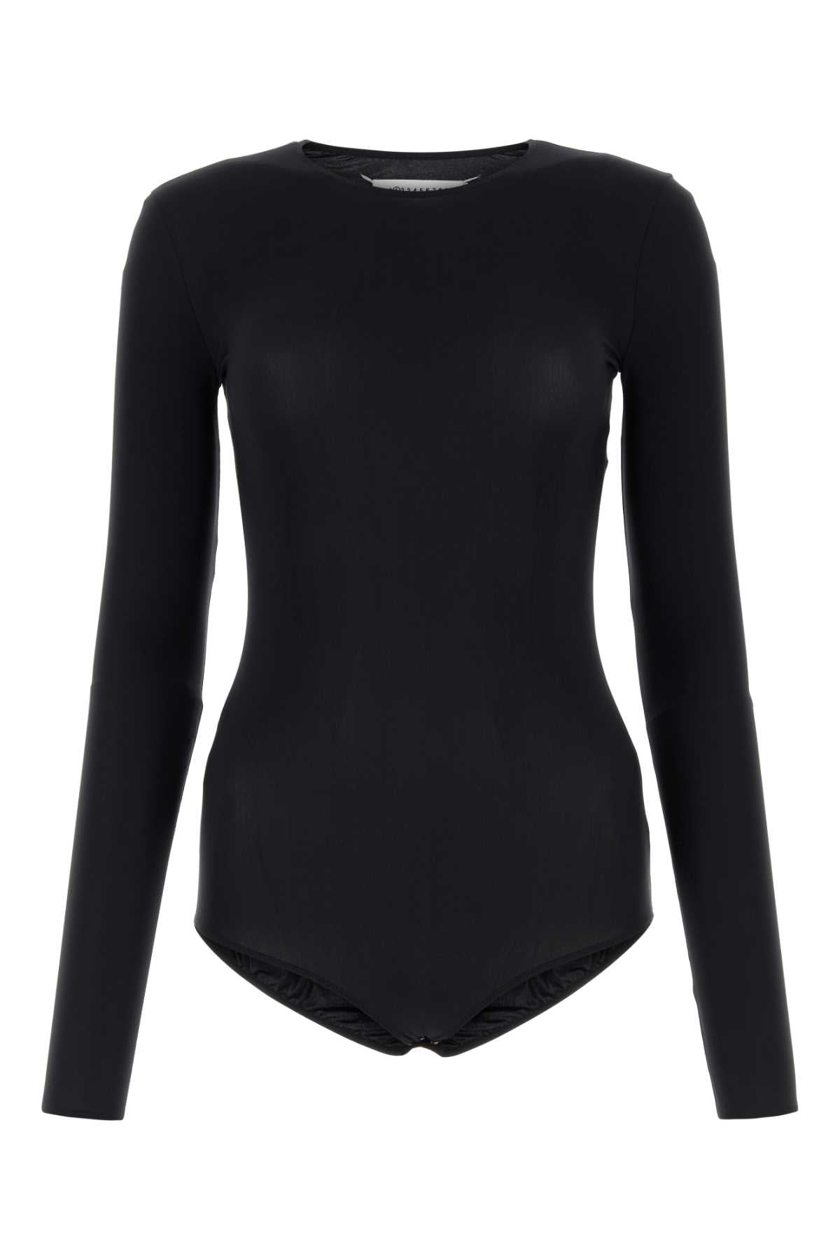 Maison Margiela Women Black Stretch Nylon Bodysuit MAISON MARGIELA