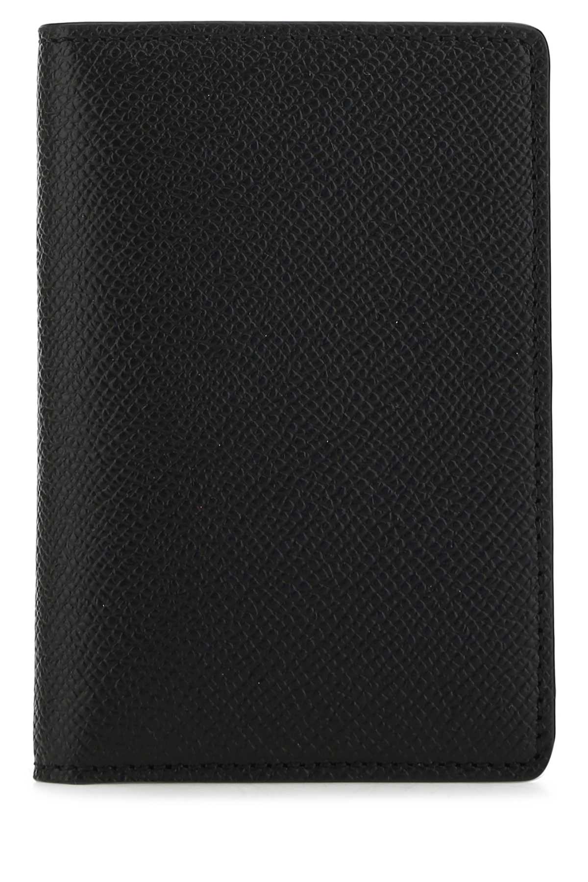 Maison Margiela Men Black Leather Card Holder MAISON MARGIELA
