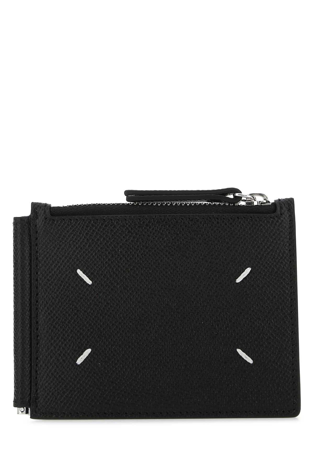 Maison Margiela Men Black Leather Card Holder MAISON MARGIELA