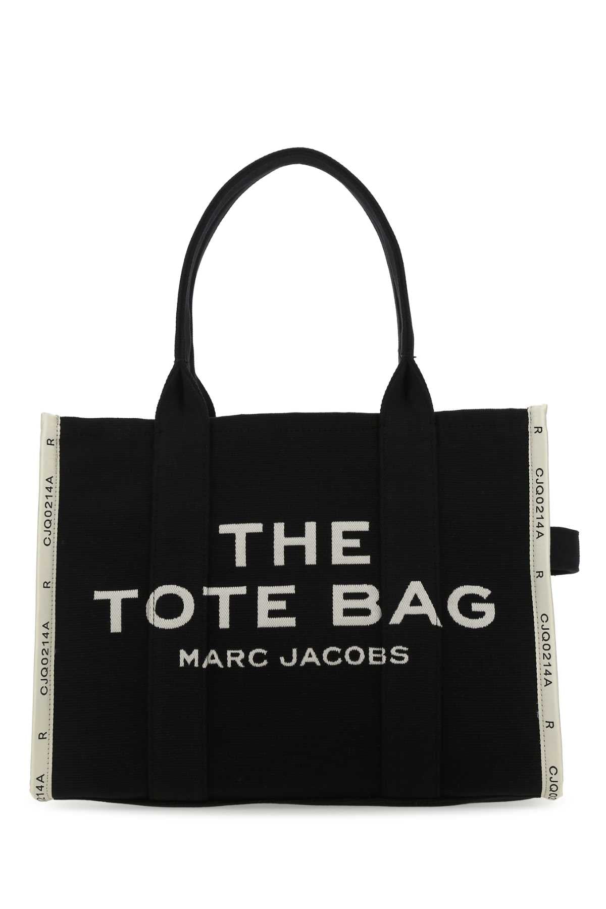 Marc Jacobs Women Black Canvas The Tote Shopping Bag MARC JACOBS