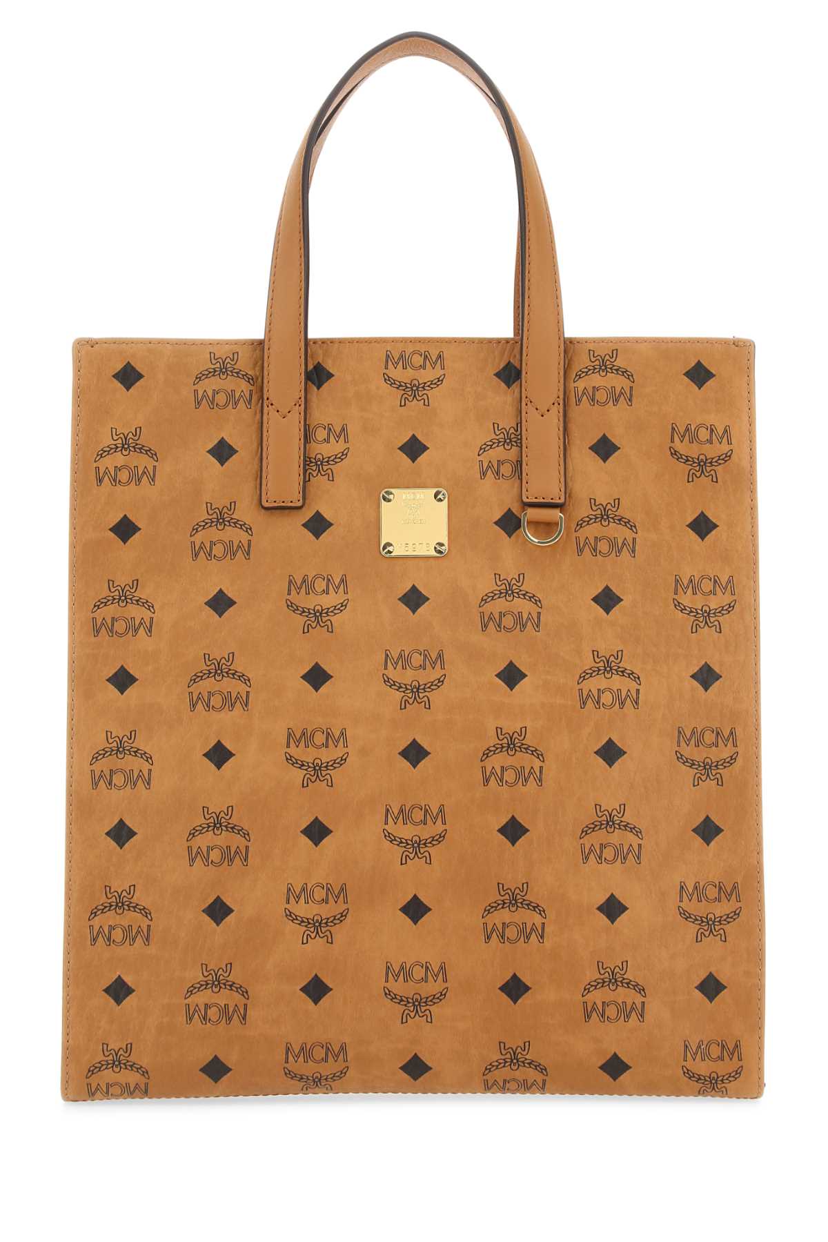 Mcm Women Printed Canvas Small Aren Shopping Bag MCM