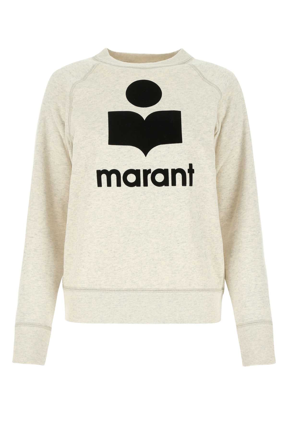 Isabel Marant Etoile Women Melange Sand Cotton Blend Milly Sweatshirt ISABEL MARANT ETOILE