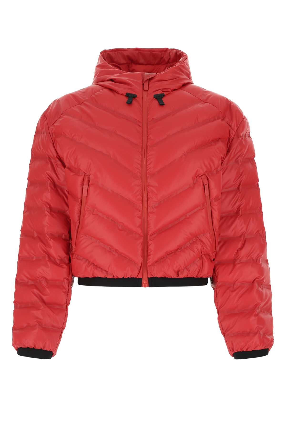 Prada Women Red Polyurethane Blend Padded Jacket PRADA