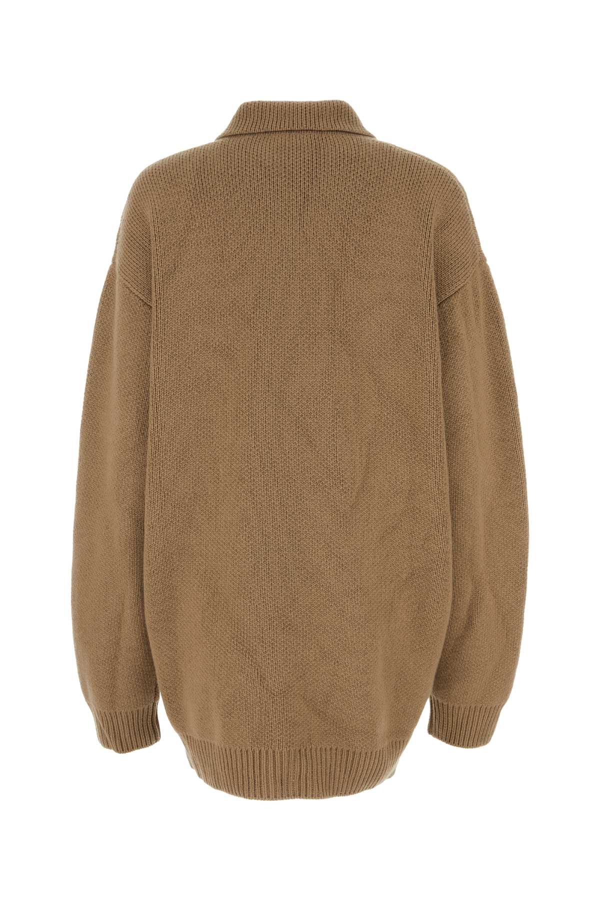 Prada Women Biscuit Cashmere Cardigan PRADA