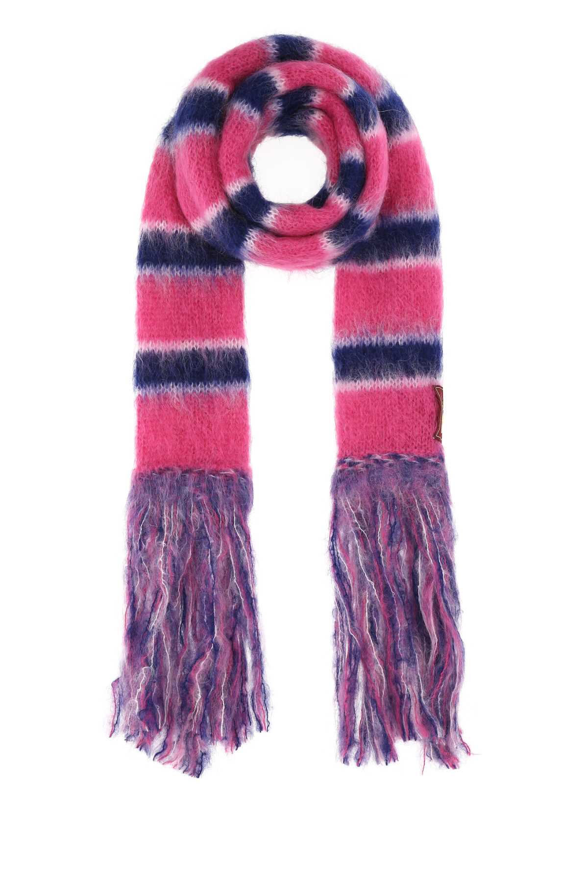 Marni Men Embroidered Mohair Blend Scarf