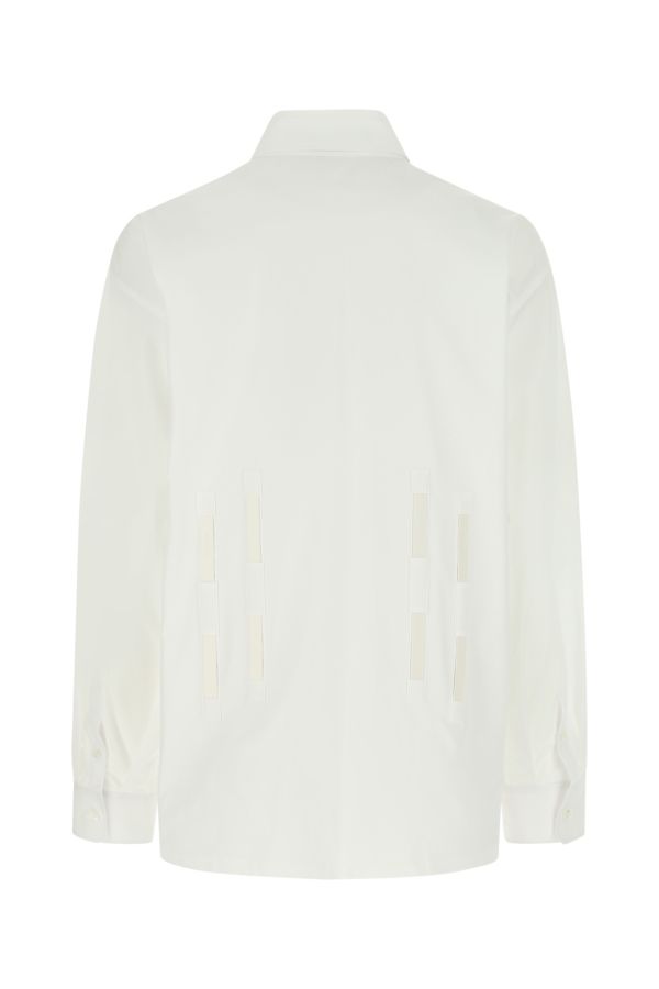Prada Woman White Poplin Oversize Shirt
