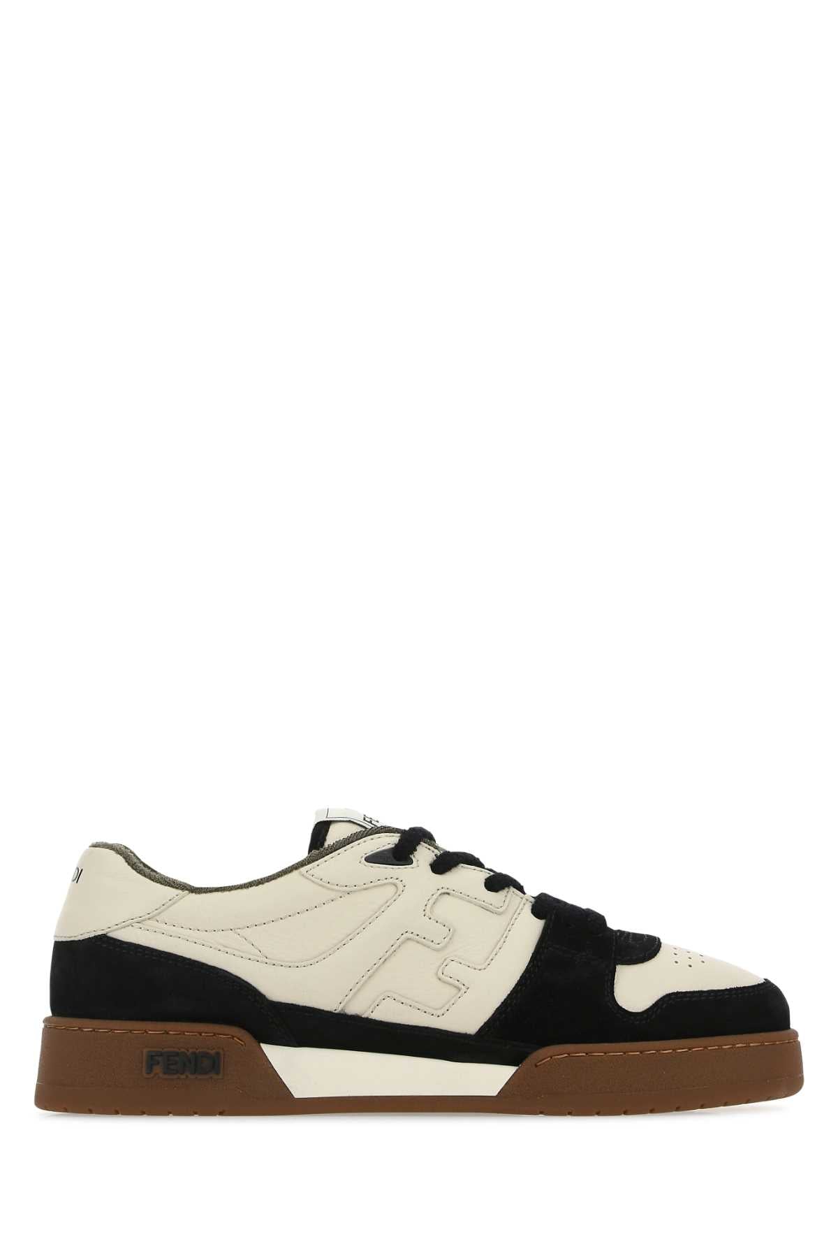 Fendi Men Multicolor Leather And Suede Fendi Match Sneakers FENDI