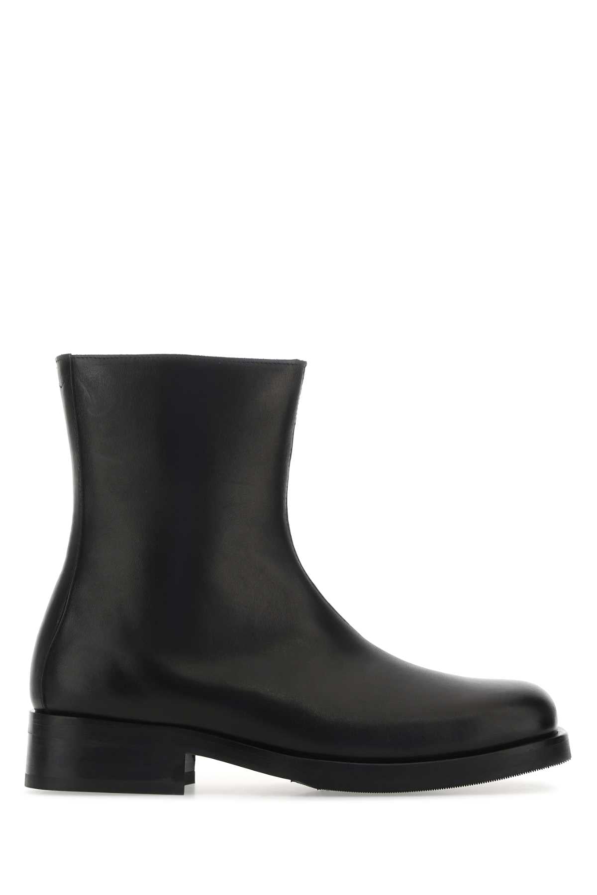 Our Legacy Men Black Leather Camion Ankle Boots