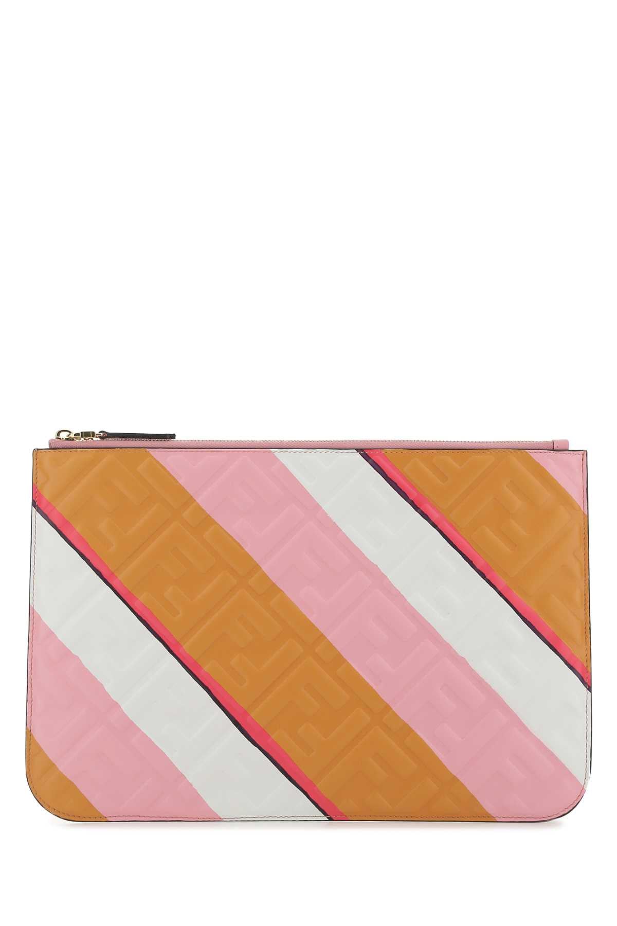 Fendi Women Multicolor Nappa Leather Pouch FENDI