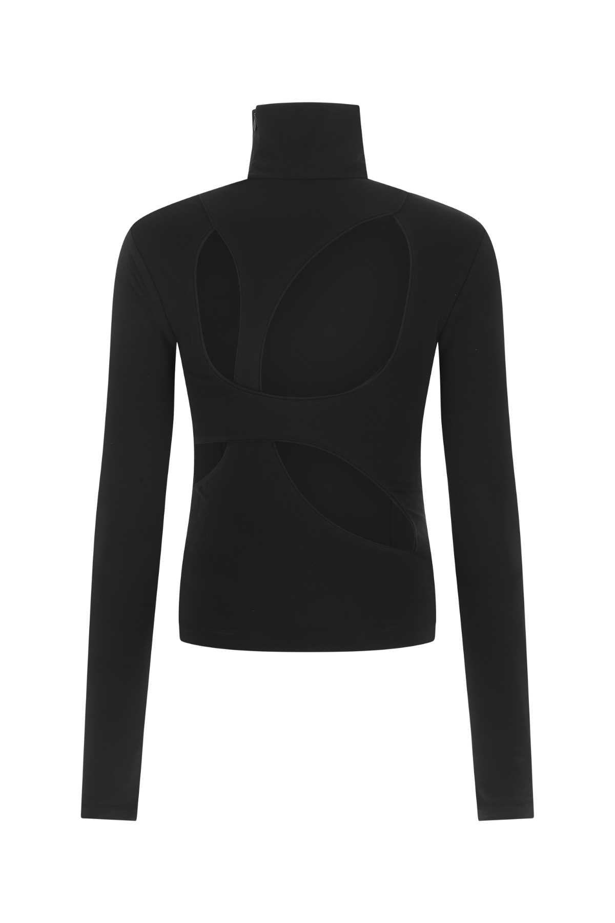 Givenchy Women Black Stretch Viscose Blend Top GIVENCHY