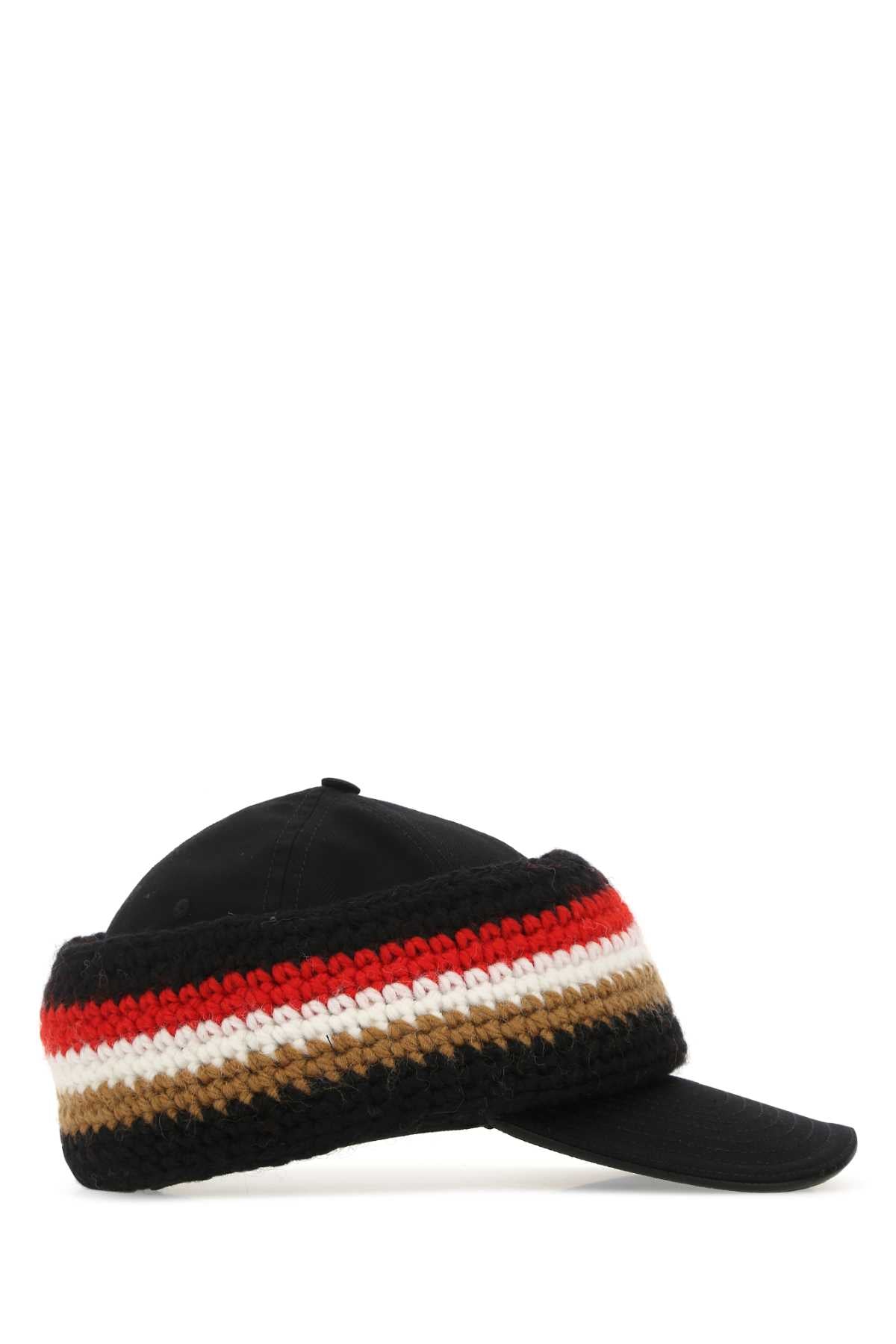 Burberry Men Black Cotton Hat BURBERRY
