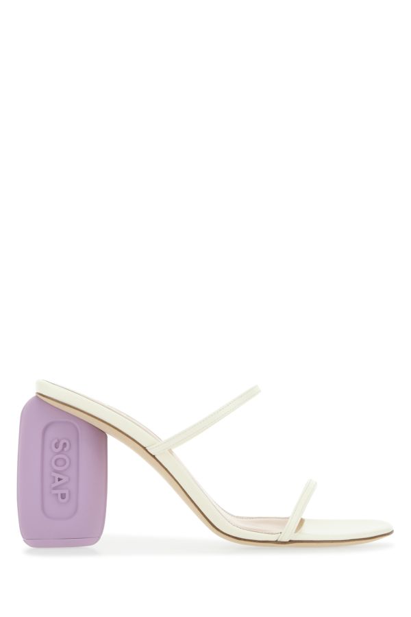 Loewe Woman Ivory Leather Soap Mules