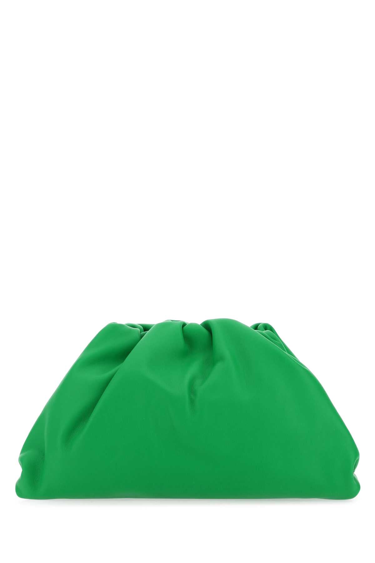 Bottega Veneta Women Grass Green Nappa Leather Teen Pouch Clutch BOTTEGA VENETA