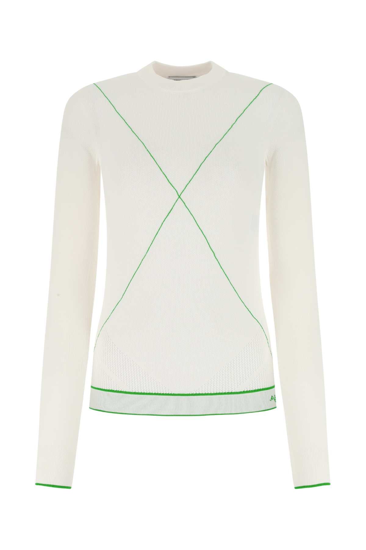 Bottega Veneta Women White Viscose Blend Sweater BOTTEGA VENETA