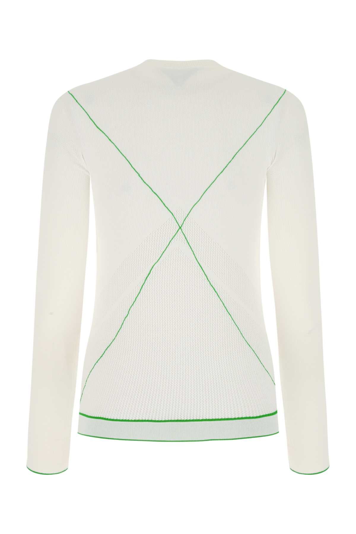 Bottega Veneta Women White Viscose Blend Sweater BOTTEGA VENETA