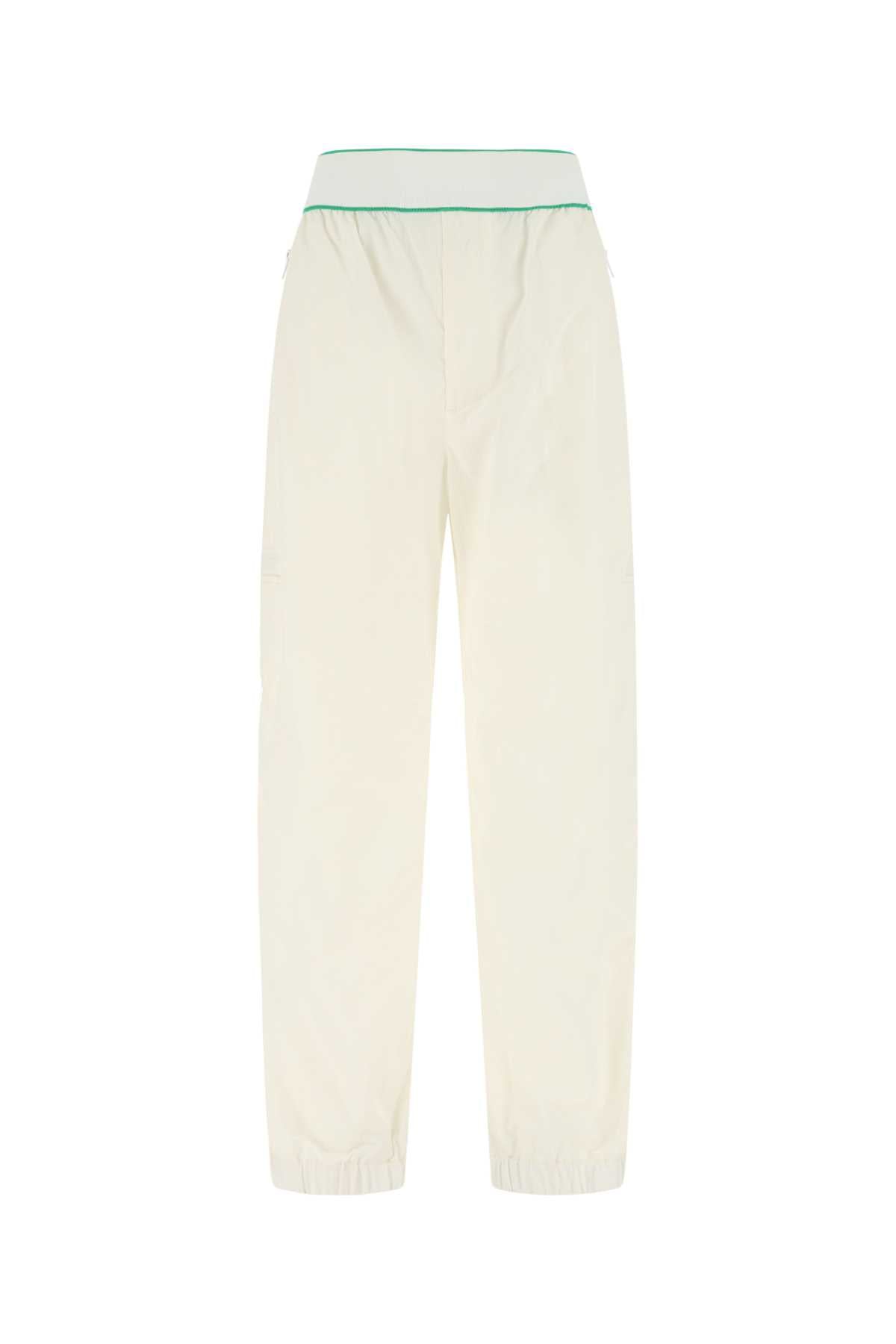 Bottega Veneta Women White Nylon Pant BOTTEGA VENETA