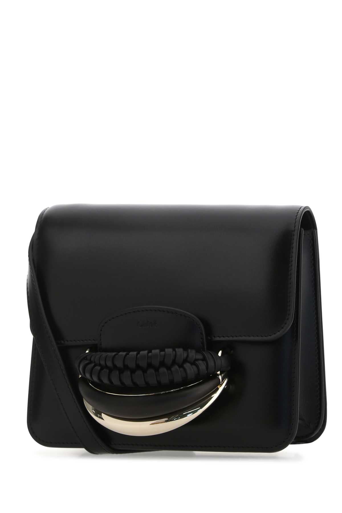 Chloe Women Black Leather Kattie Clutch CHLOE