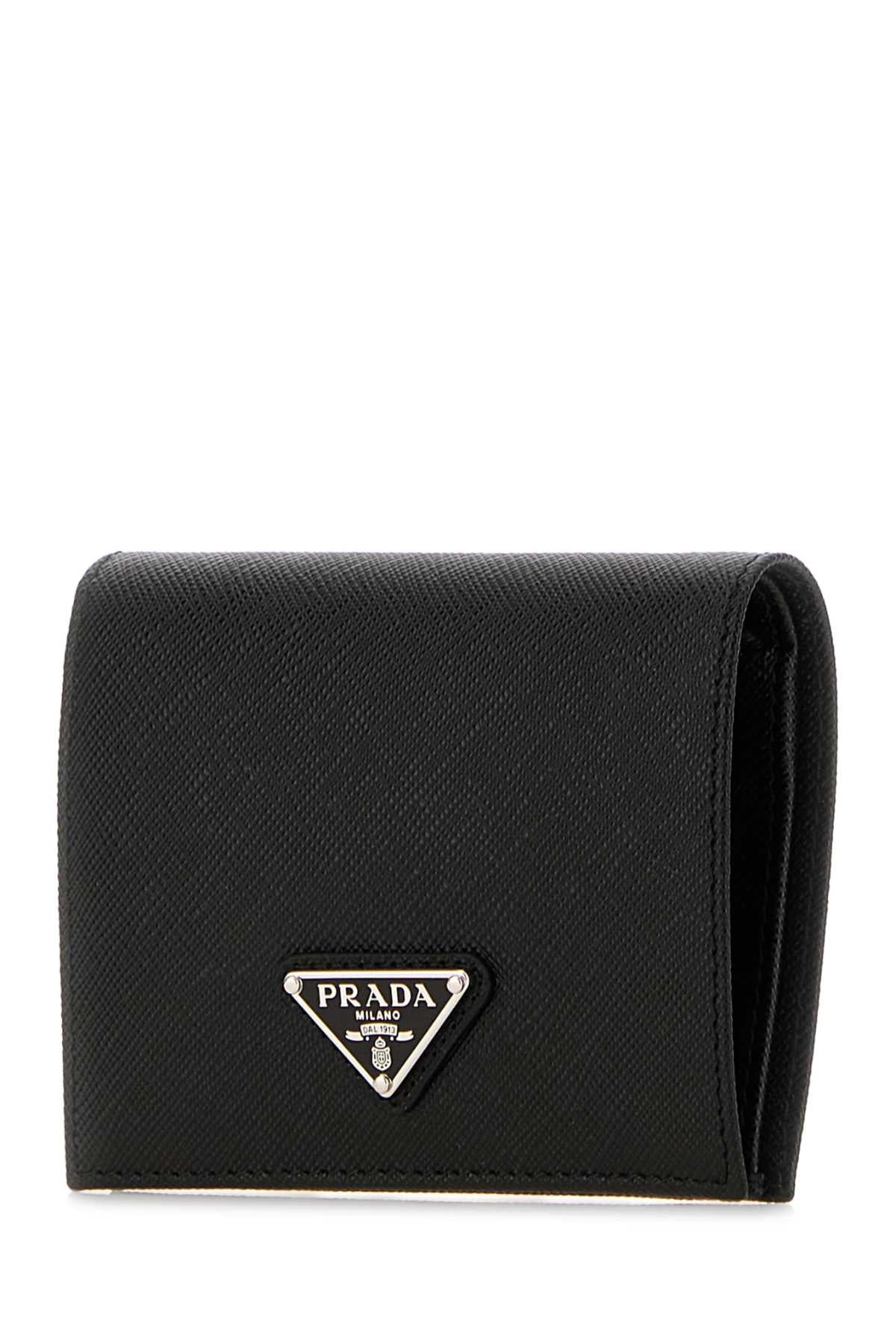 Prada Women Black Leather Wallet PRADA