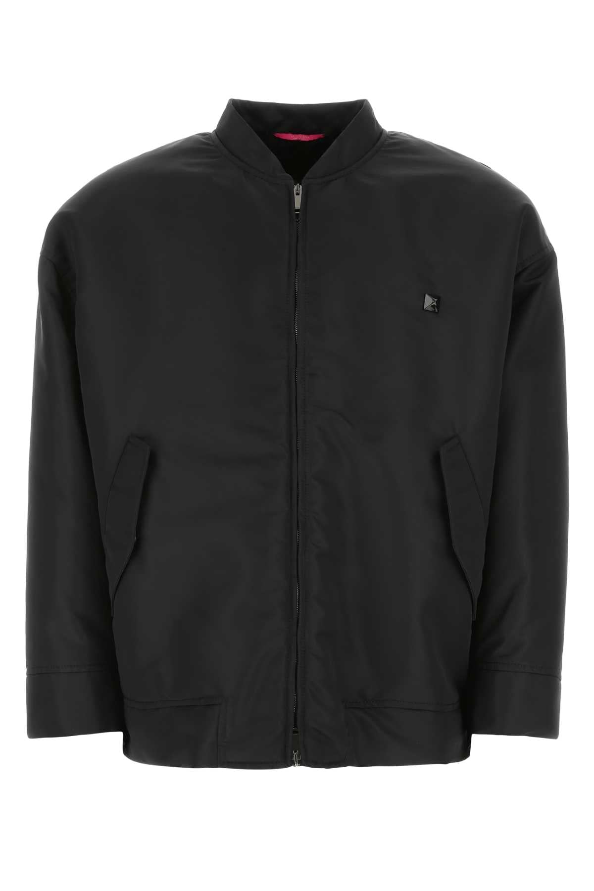 Valentino Garavani Men Black Nylon Jacket VALENTINO GARAVANI