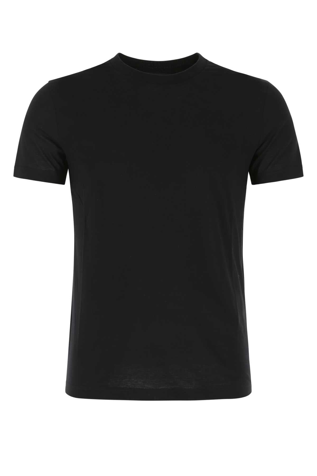 Prada Men Black Cotton T-Shirt Set PRADA