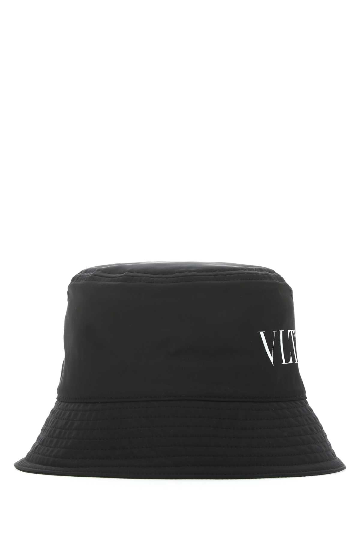 Valentino Garavani Men Black Polyester Hat VALENTINO GARAVANI