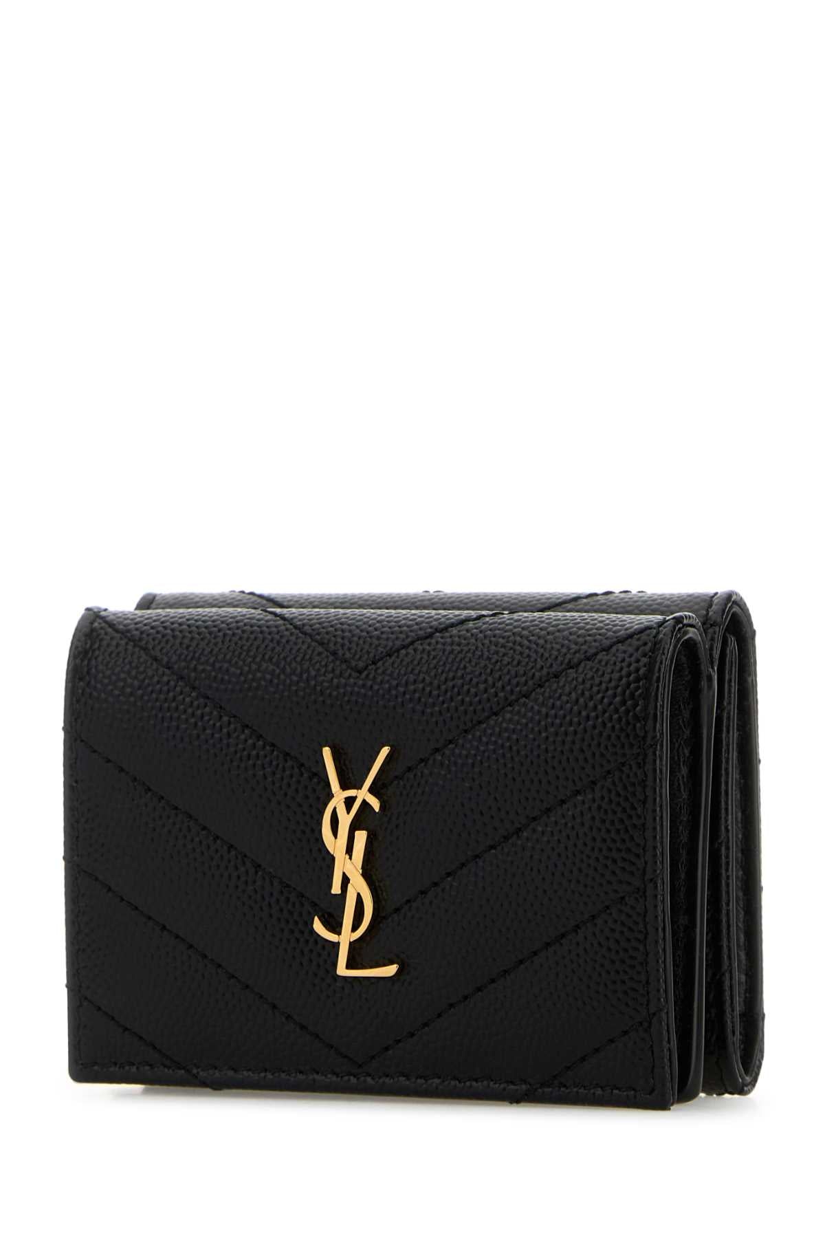 Saint Laurent Women Black Leather Wallet SAINT LAURENT