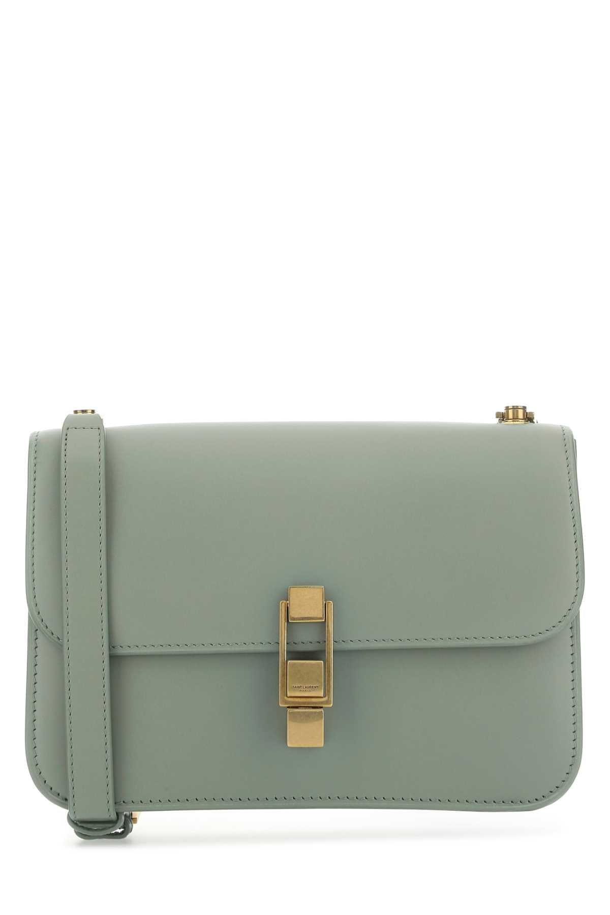 Saint Laurent Women Sage Green Leather Carre Shoulder Bag SAINT LAURENT