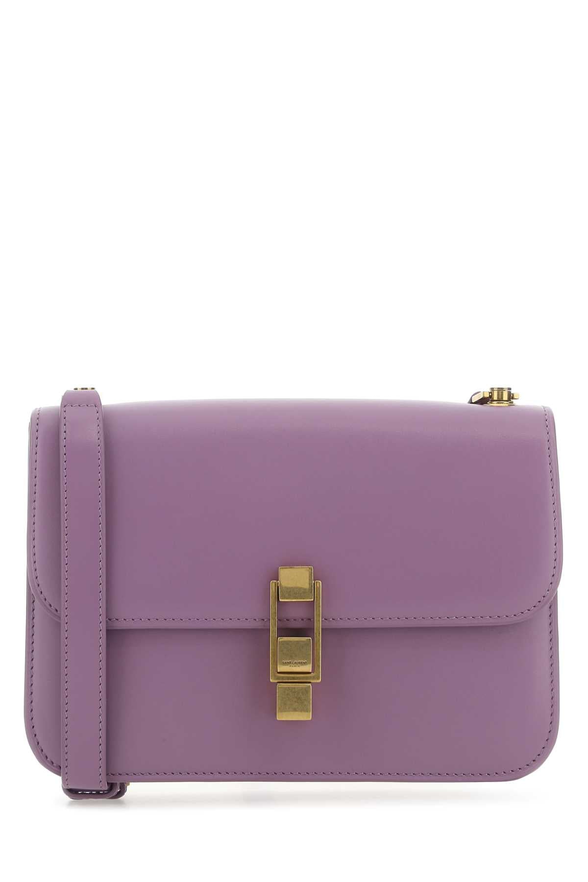 Saint Laurent Women Purple Leather Le Carre Shoulder Bag SAINT LAURENT