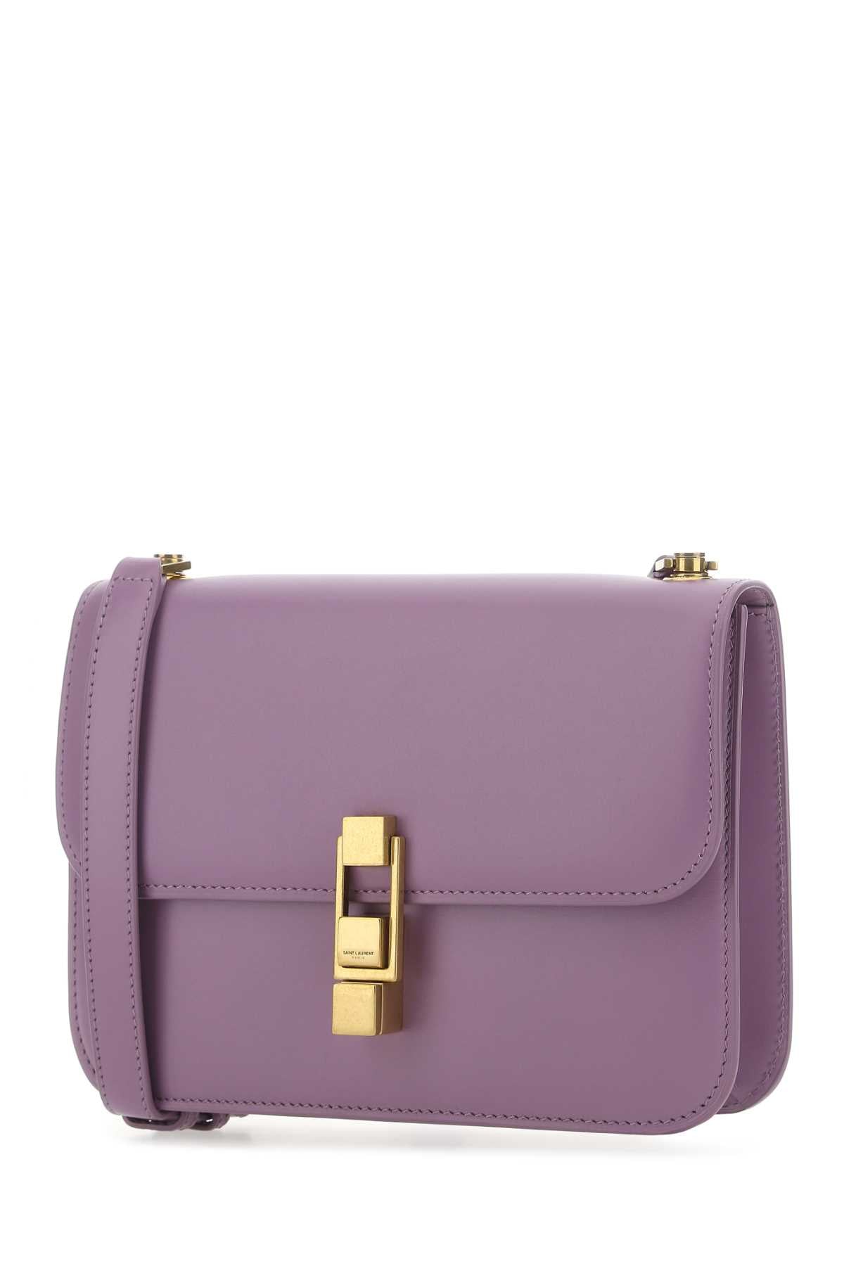 Saint Laurent Women Purple Leather Le Carre Shoulder Bag SAINT LAURENT