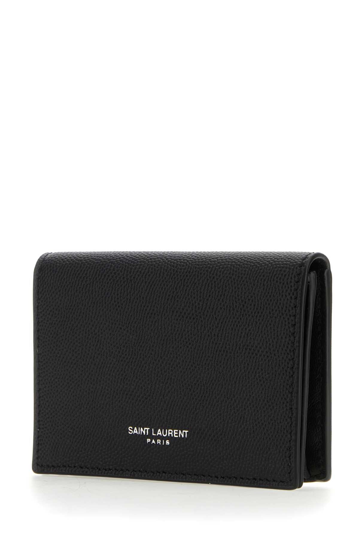 Saint Laurent Men Black Leather Wallet SAINT LAURENT