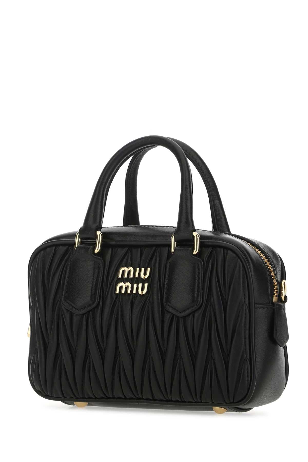 Miu Miu Women Black Nappa Leather Mini Handbag MIU MIU