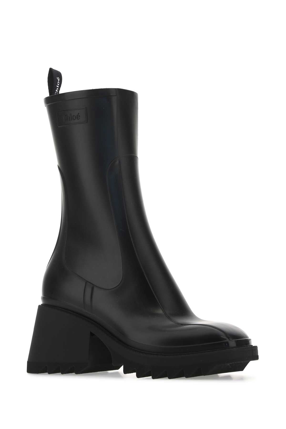 Chloe Women Black Rubber Ankle Boots CHLOE