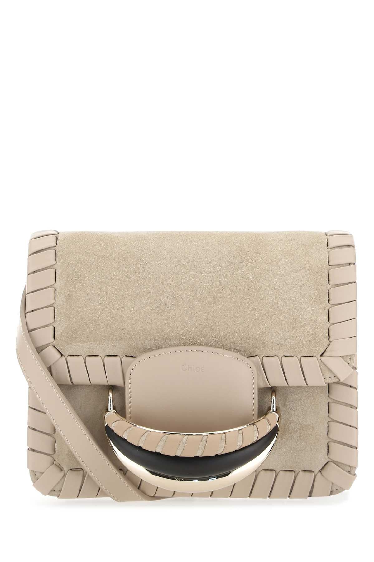 Chloe Women Sand Suede Kattie Clutch CHLOE