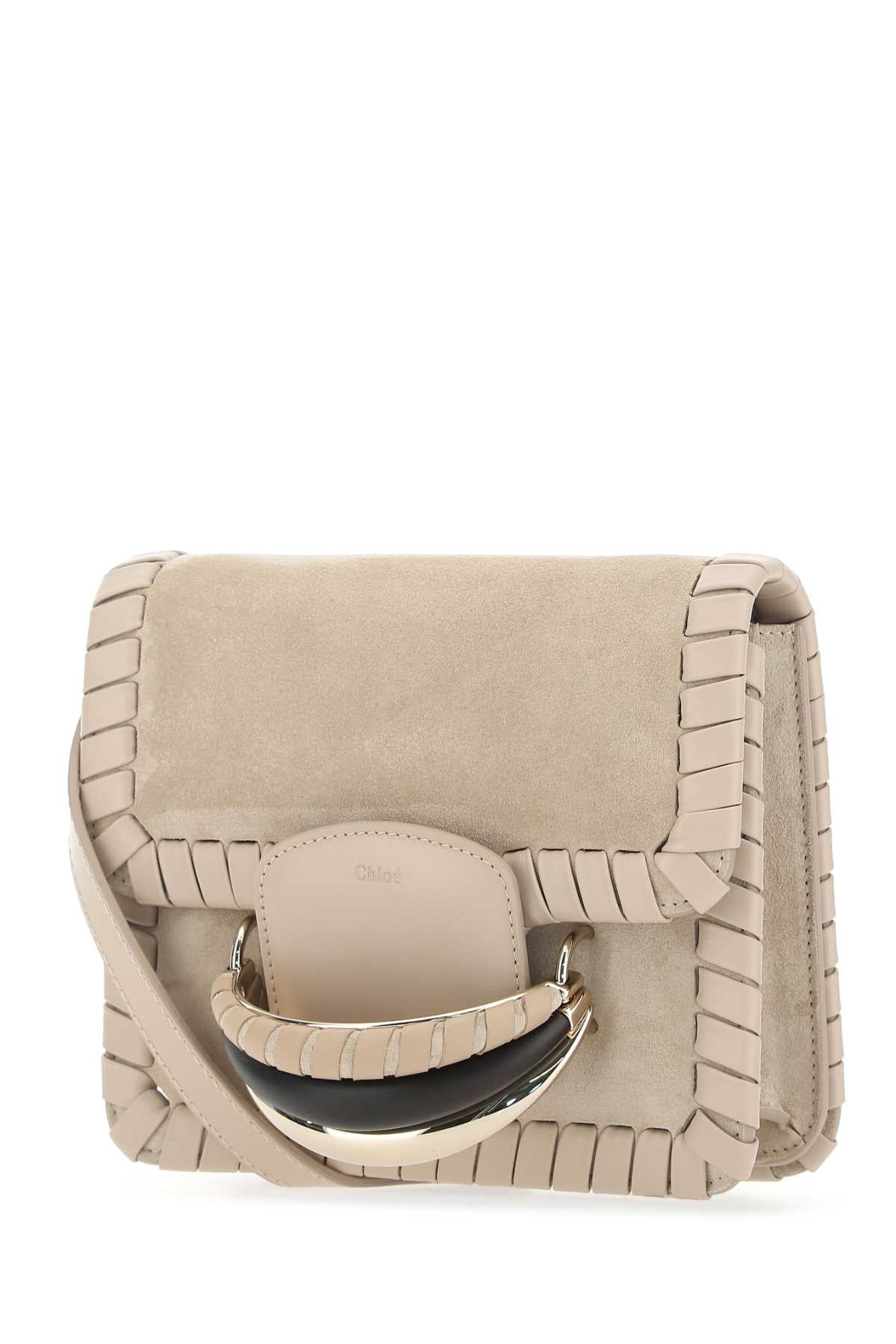Chloe Women Sand Suede Kattie Clutch CHLOE