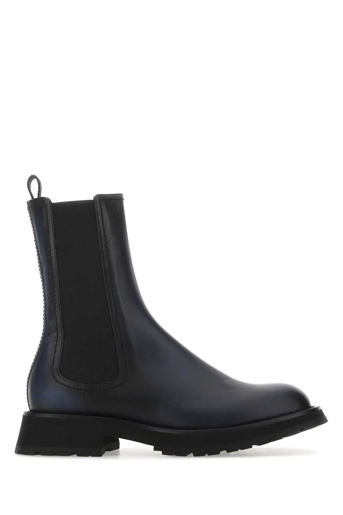 Alexander Mcqueen Men Two-Tone Leather Ankle Boots ALEXANDER MCQUEEN
