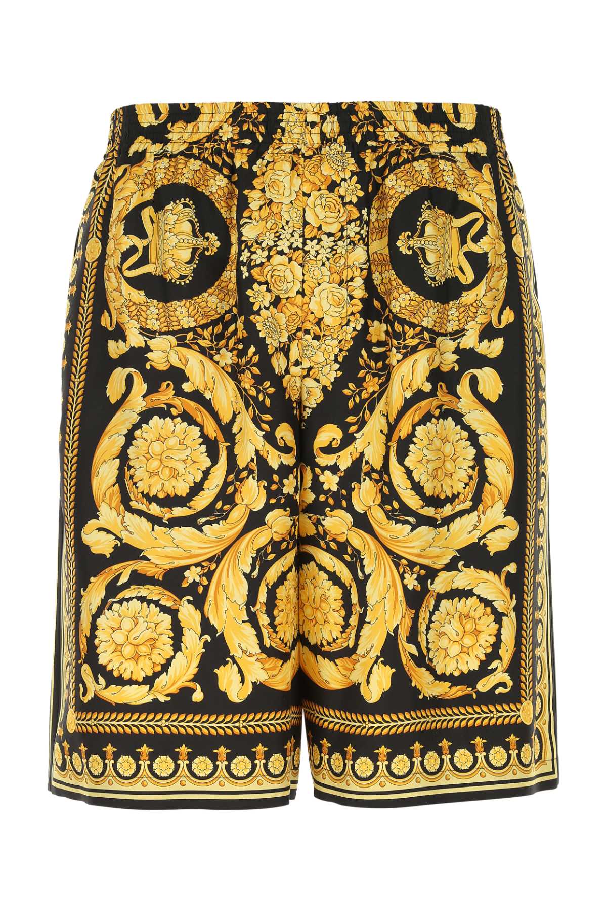 Versace Men Printed Silk Bermuda Shorts VERSACE