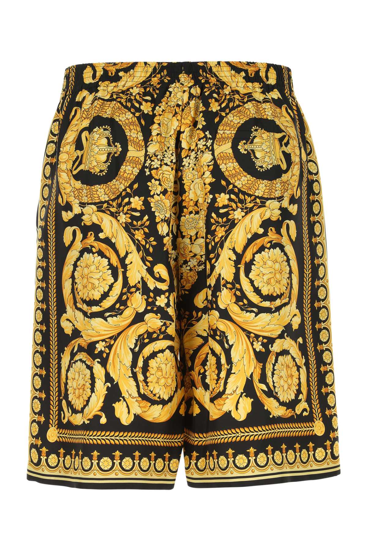 Versace Men Printed Silk Bermuda Shorts VERSACE