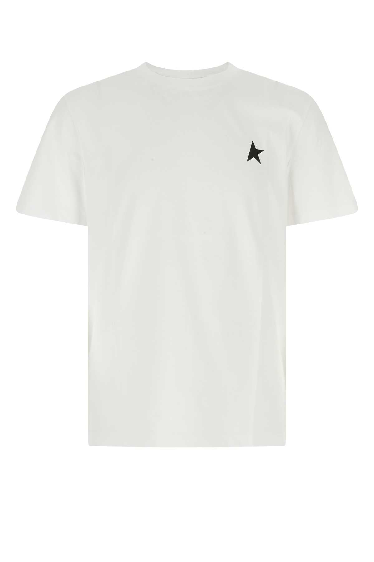 Golden Goose Deluxe Brand Men White Cotton T-Shirt GOLDEN GOOSE