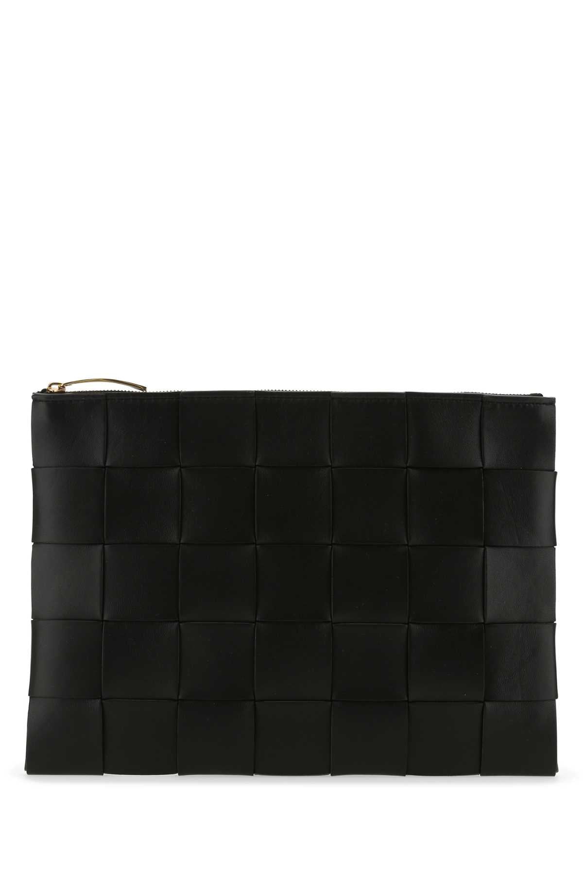 Bottega Veneta Women Black Nappa Leather Pouch BOTTEGA VENETA