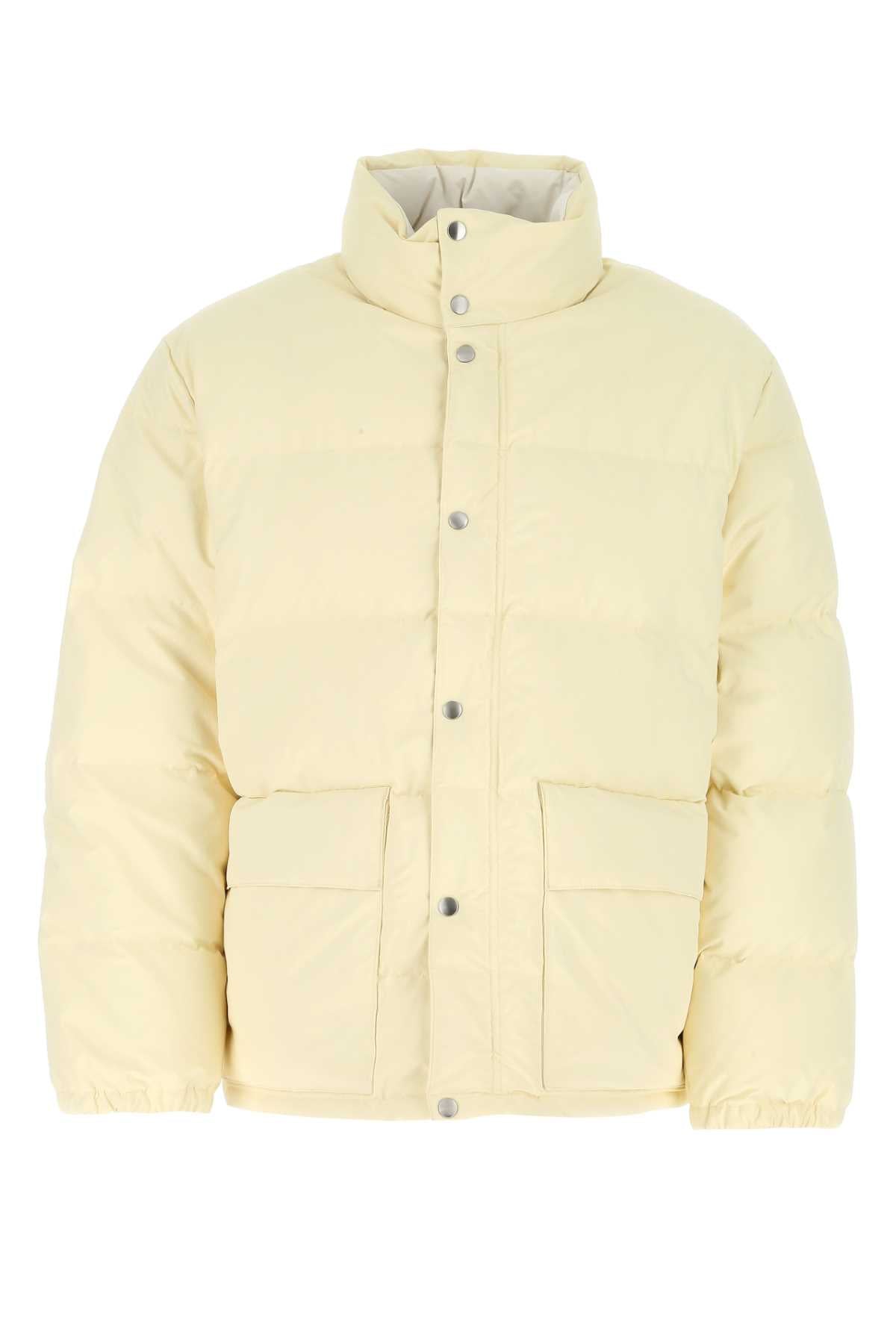 Jil Sander Men Cream Polyester Down Jacket JIL SANDER