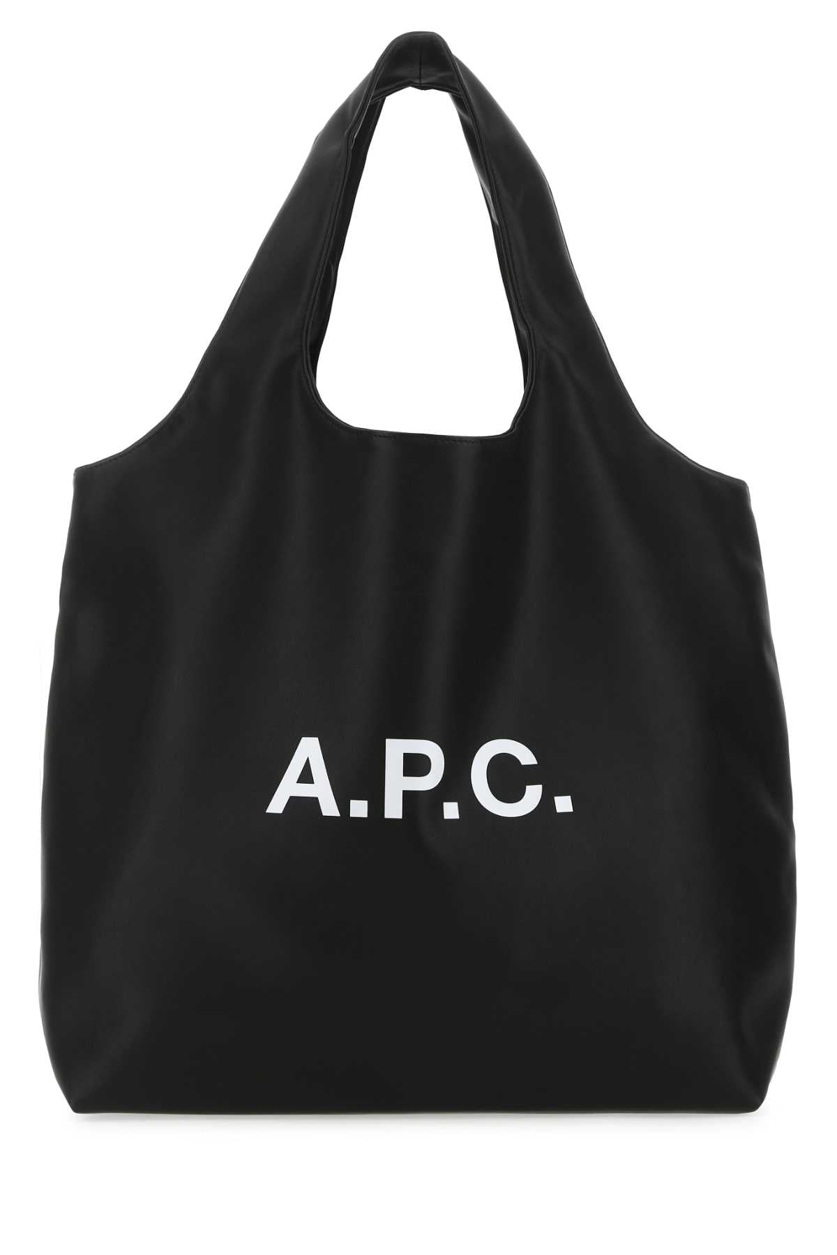 A.P.C. Unisex Black Synthetic Leather Shopping Bag A.P.C.
