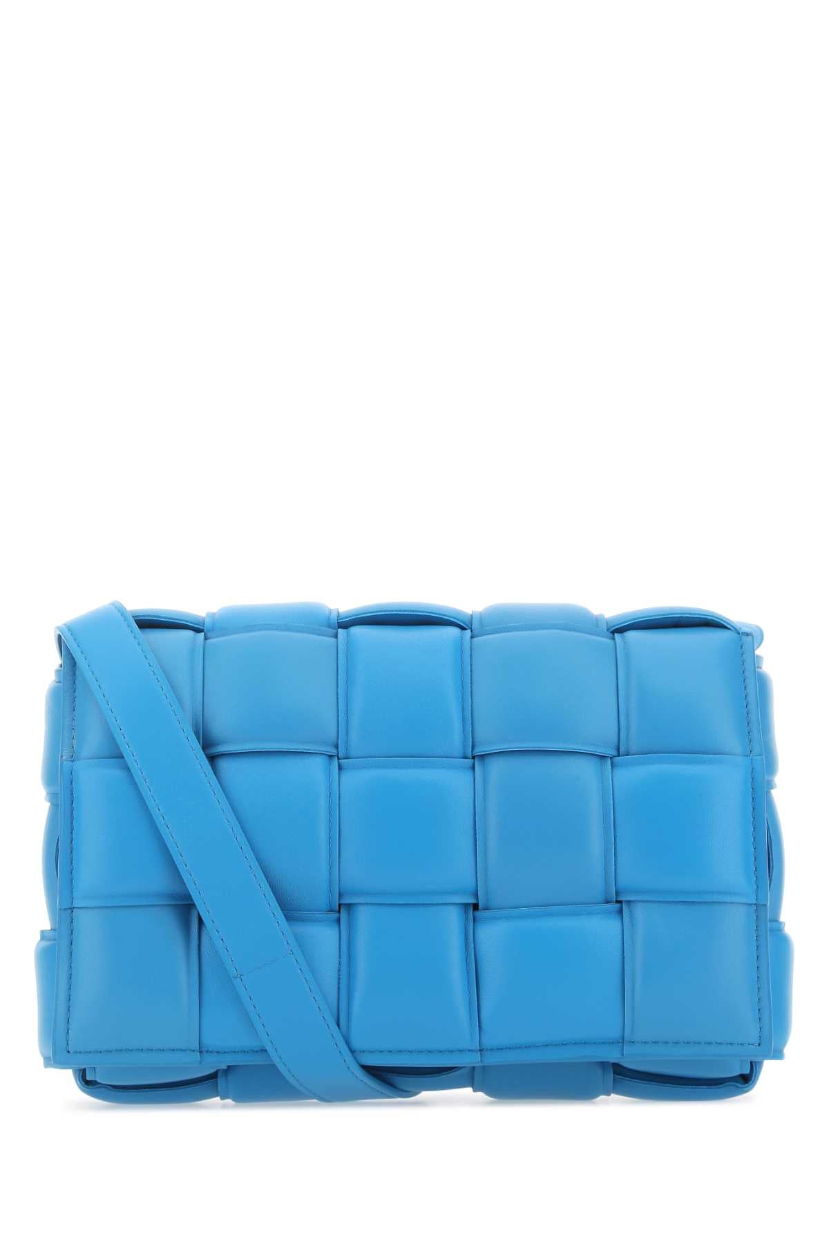 Bottega Veneta Women Turquoise Nappa Leather Small Padded Cassette Crossbody Bag BOTTEGA VENETA