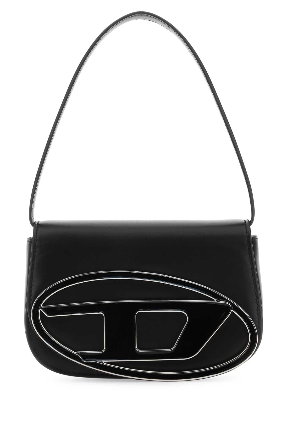 Diesel Women Black Leather 1Dr Shoulder Bag DIESEL