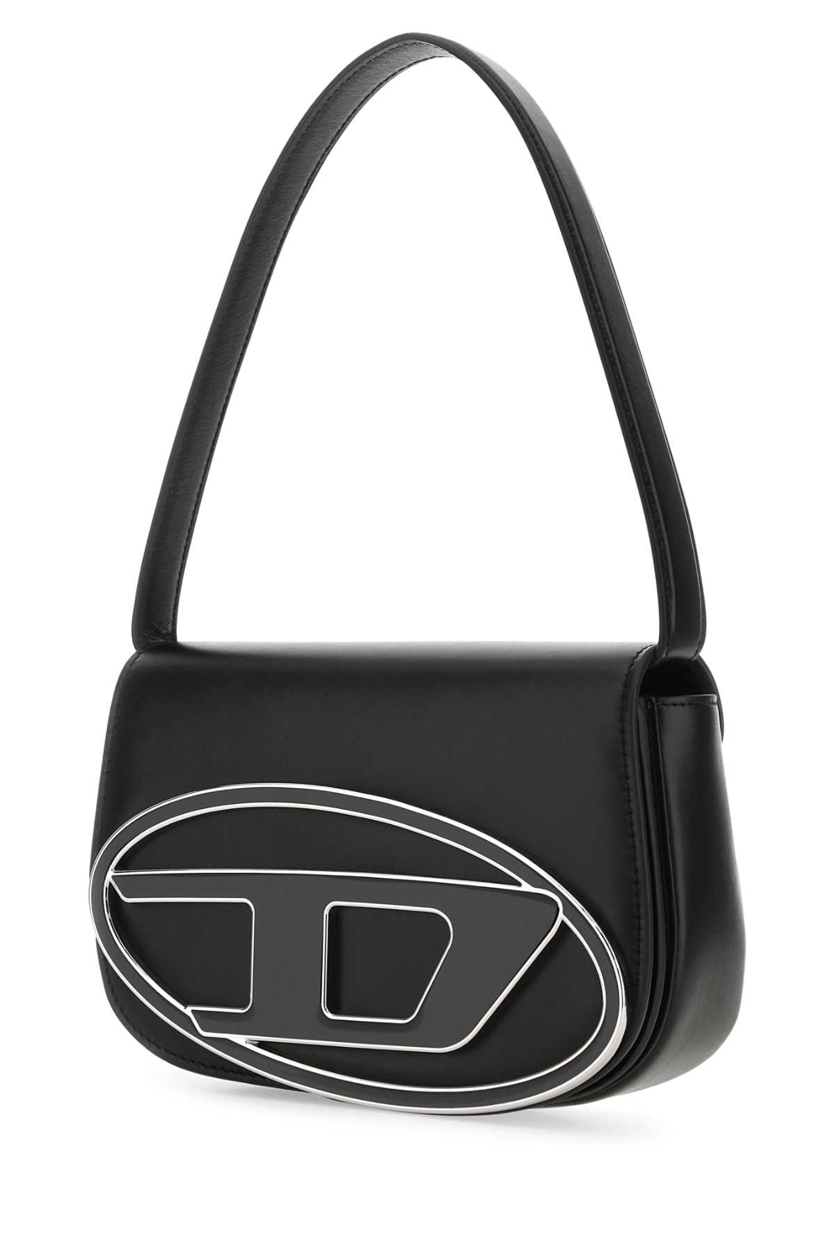 Diesel Women Black Leather 1Dr Shoulder Bag DIESEL