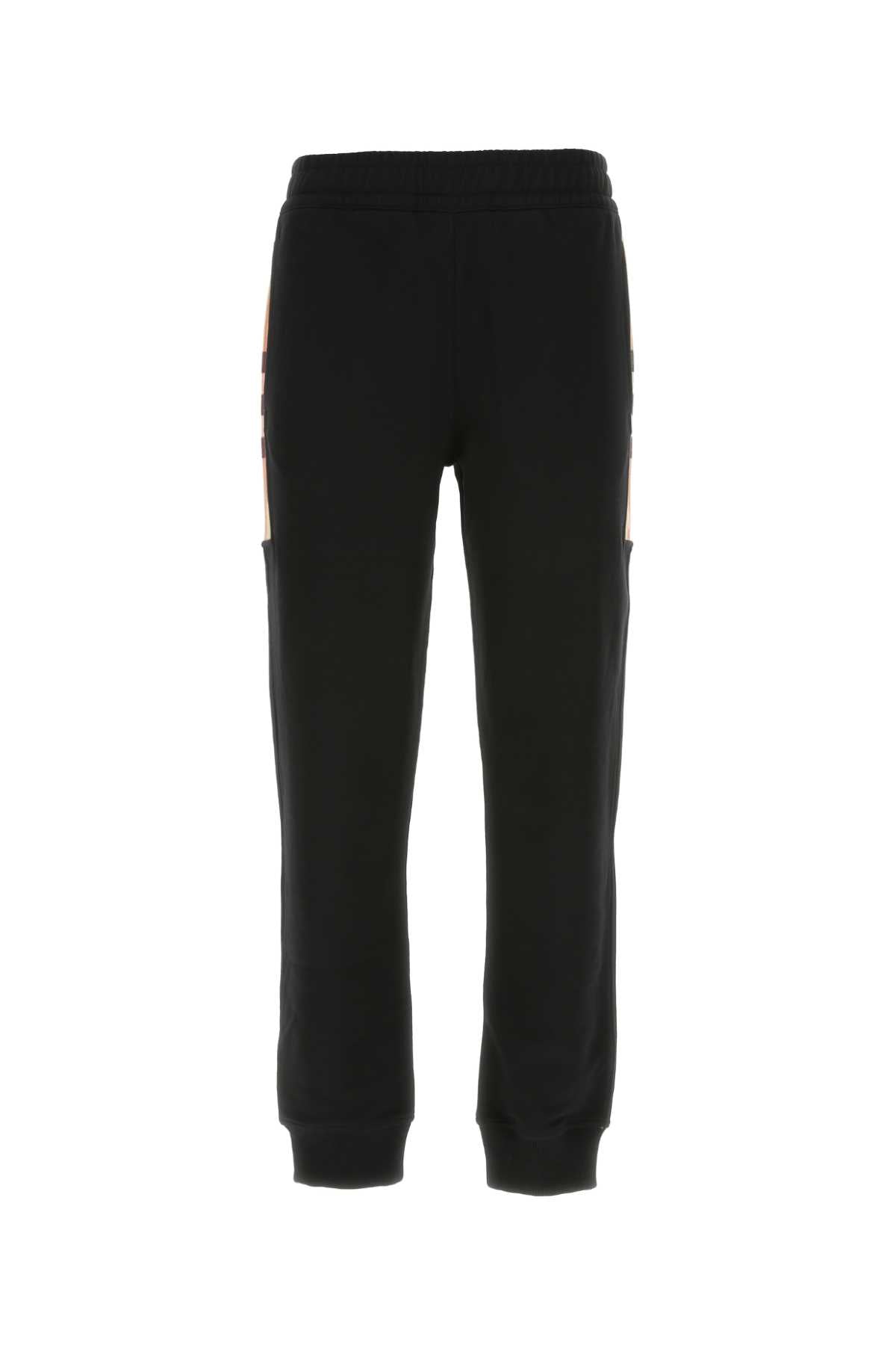 Burberry Men Black Stretch Cotton Joggers BURBERRY
