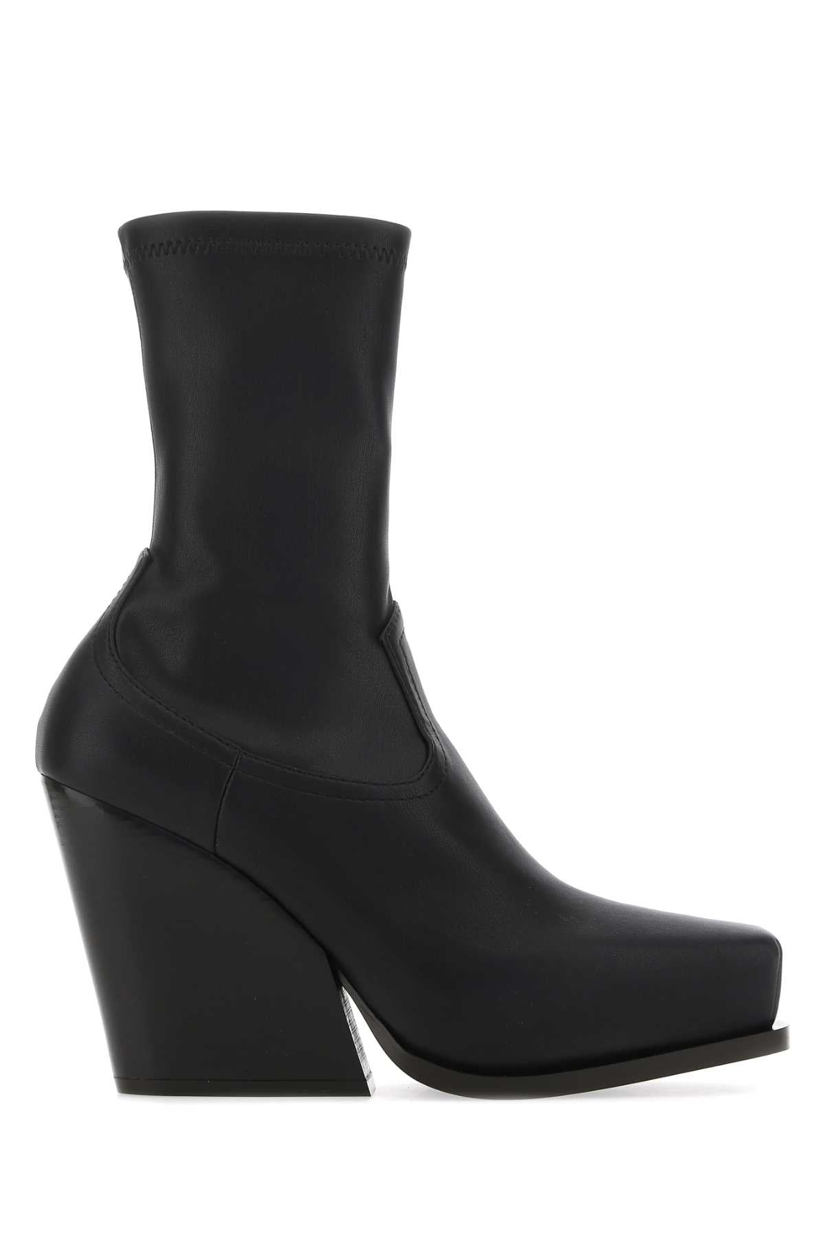 Stella Mccartney Women Black Alter Mat Cowboy Ankle Boots STELLA MCCARTNEY