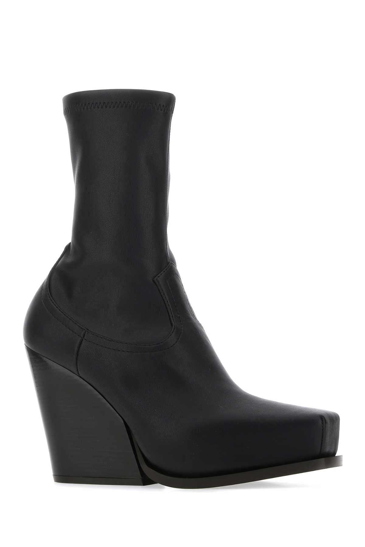 Stella Mccartney Women Black Alter Mat Cowboy Ankle Boots STELLA MCCARTNEY