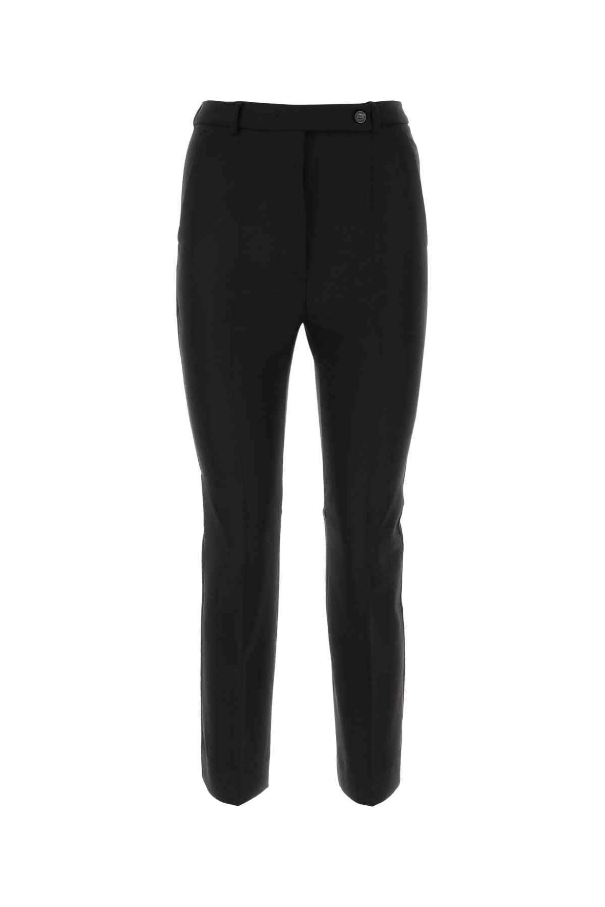 Sportmax Women Black Wool Navetta Pant SPORTMAX