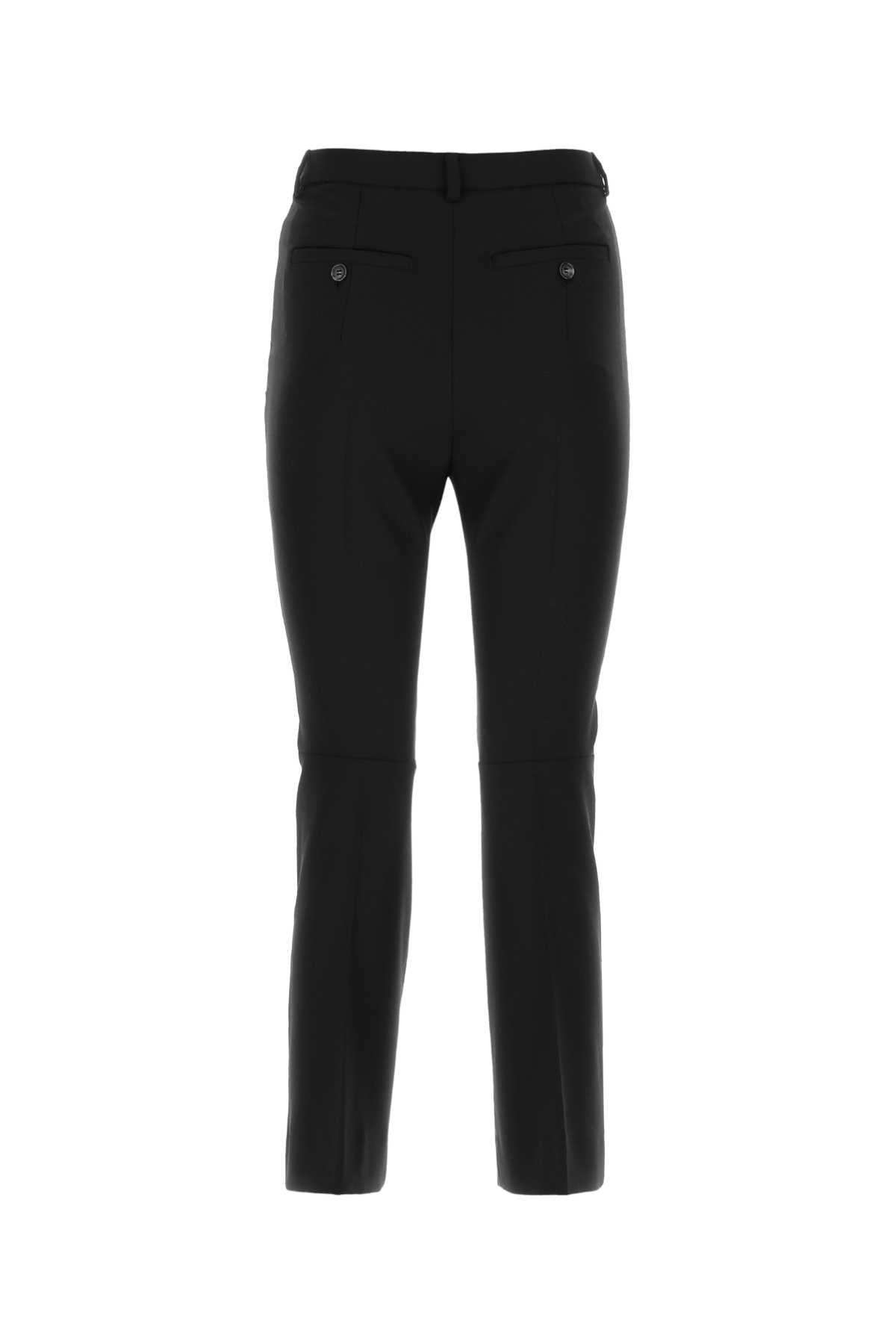 Sportmax Women Black Wool Navetta Pant SPORTMAX